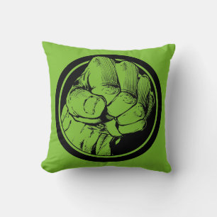 Coussin Logo du poing de Hulk des Avengers