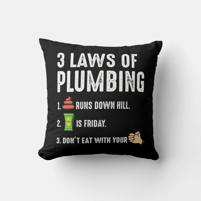 Coussin Lois sur le don de plomberie pour Plumber Journeym (Recto)