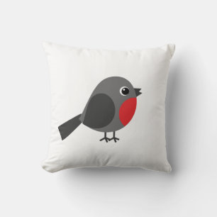 Coussin L'oiseau - rouge-gorge