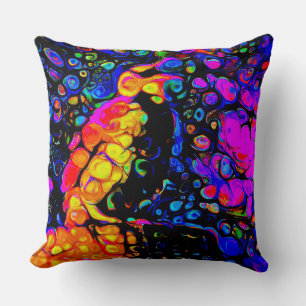Coussin L'Oiseau Solitaire 4 : Style Art Liquide