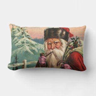 Coussin lombaire alpin de Père Noël avec le