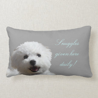Coussin lombaire de câlin heureux de Bichon