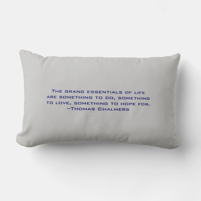 Coussin lombaire de grandes bases (Recto)
