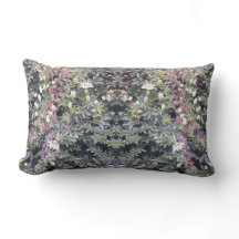 Coussin lombaire de miroir de photo de fleur de la