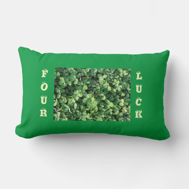 coussin lombaire de trèfle de Quatre-feuille (Recto)