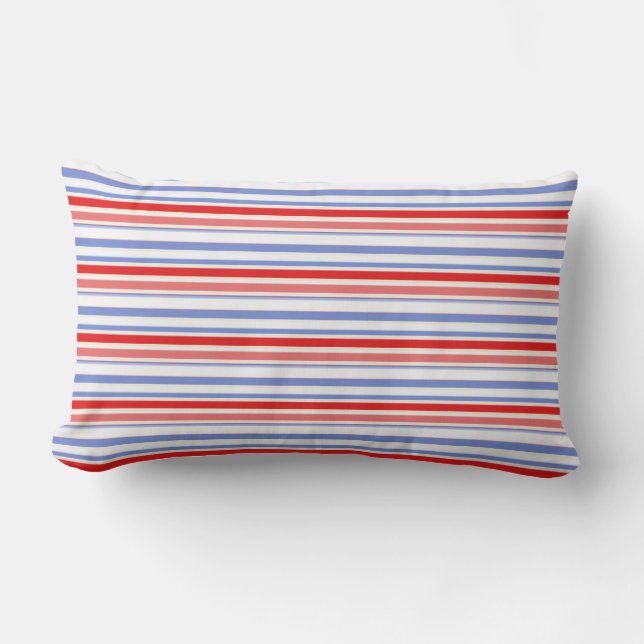 Coussin lombaire extérieur de rayure rouge, (Recto)