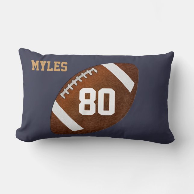 Coussin lombaire fait sur commande du football (Recto)