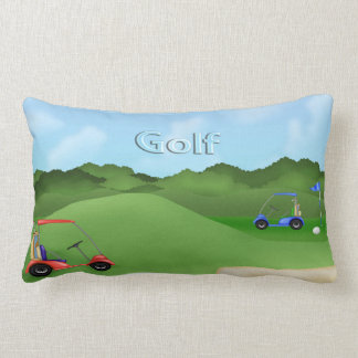 Coussin lombaire jouant au golf