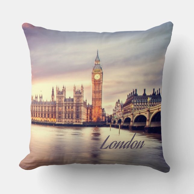 Coussin Londres Big Ben (Recto)