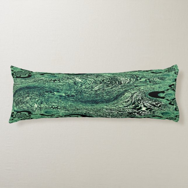 Coussin Long - Fresh Flip: The Green‑Blue Mood Cus (Devant)