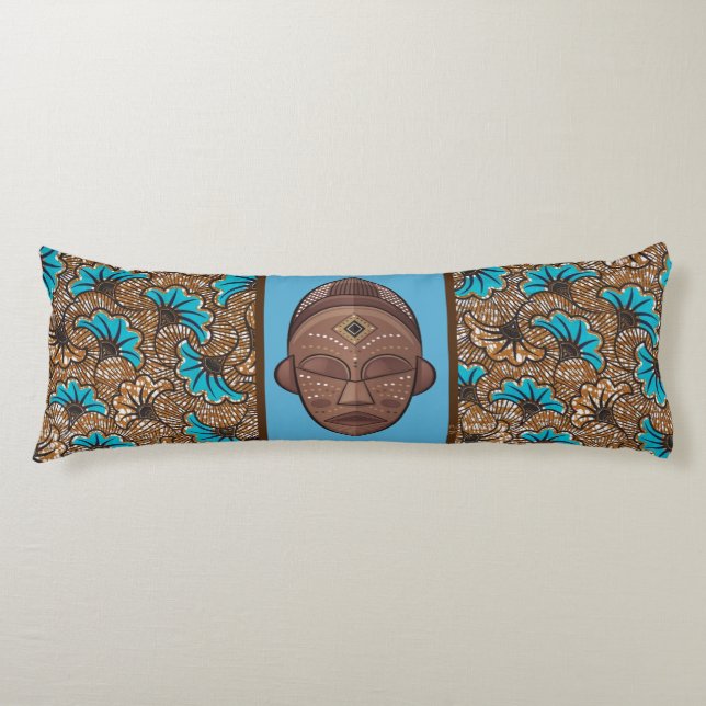 Coussin Long Wax africain (Devant)