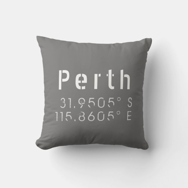 Coussin Longitude de la latitude (Recto)