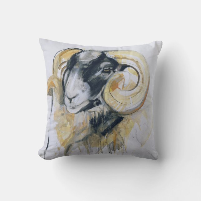 Coussin Longs moutons de klaxon (Recto)