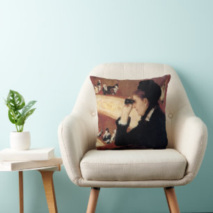 Coussin L'Opéra par Mary Cassatt, Impressionnisme Vintage