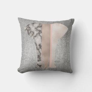 Coussin L'or de la géométrie rougissent éléphant de ma