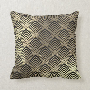 Coussin L'or noir de Champaigne d'art déco mesure des