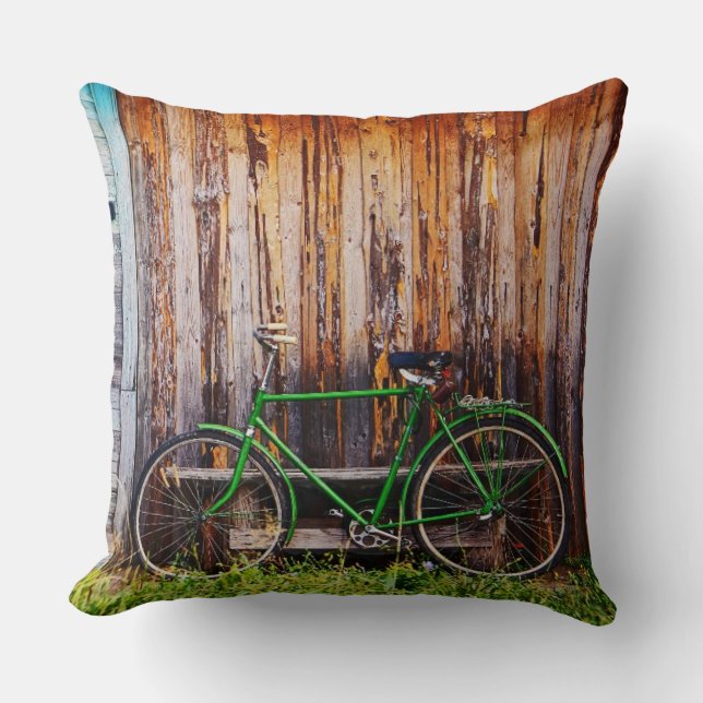 Coussin L'oreiller 1 La bicyclette verte (Recto)