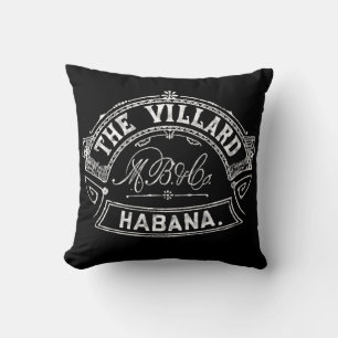 Coussin L'Oreiller à lancer du timbre Villard Cigar