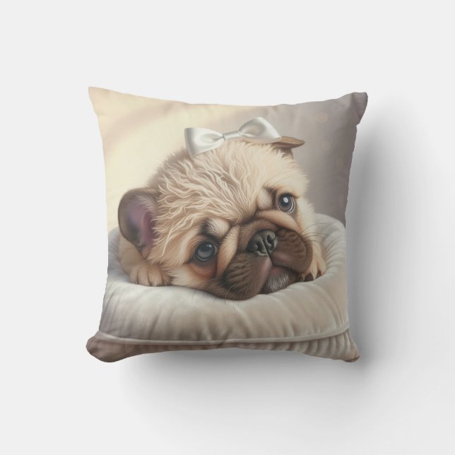 Coussin L'oreiller Frenchie (Recto)