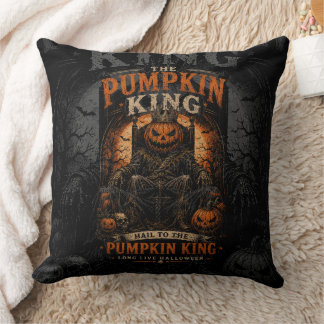 Coussin L'oreiller jeté du roi citrouille Halloween horreu