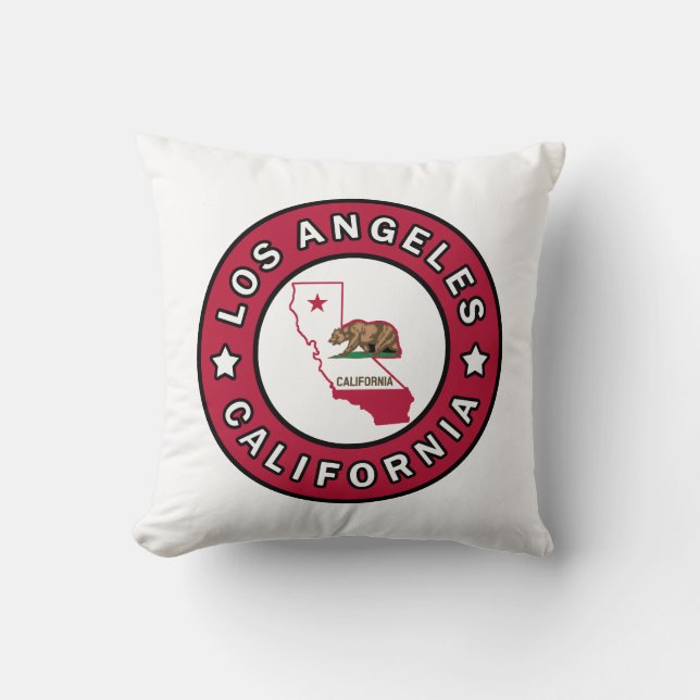 Coussin Los Angeles Californie (Recto)