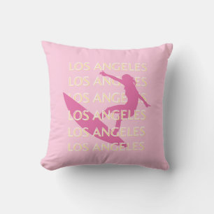 Coussin Los Angeles Travel Art, Californie, Travel Art