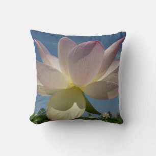 Coussin Lotus Flower et Blue Sky II
