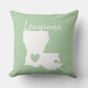 Coussin Louisiane carte d'état love home