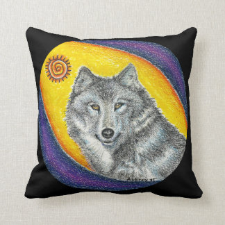 Coussin Loup curatif de chaman