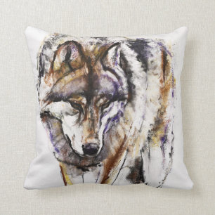 Coussin Loup européen