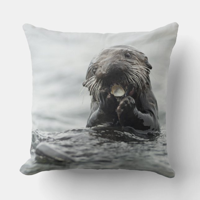 Coussin Loupe de mer adorable (Recto)