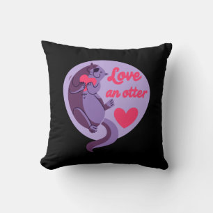 Coussin Loutre - Aimer une loutre, en aimer une autre