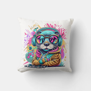 Coussin loutre Dj ambiance 90