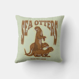 Coussin Loutres de mer