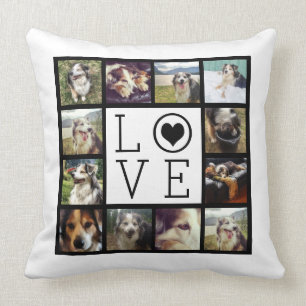 Coussin LOVE 12 Instagram Photo Collage