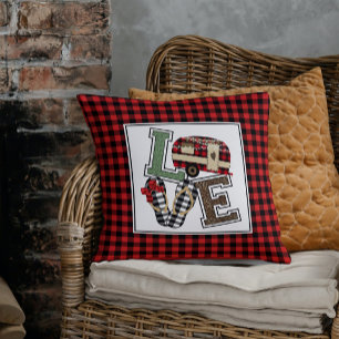 Coussin Love Camping Moderne Camper Flip Flops