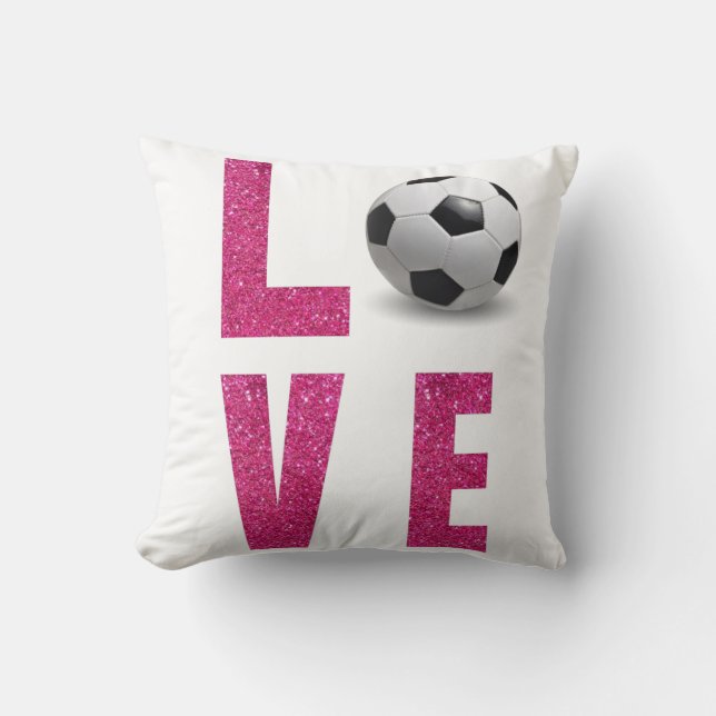 Coussin Love Soccer (Recto)
