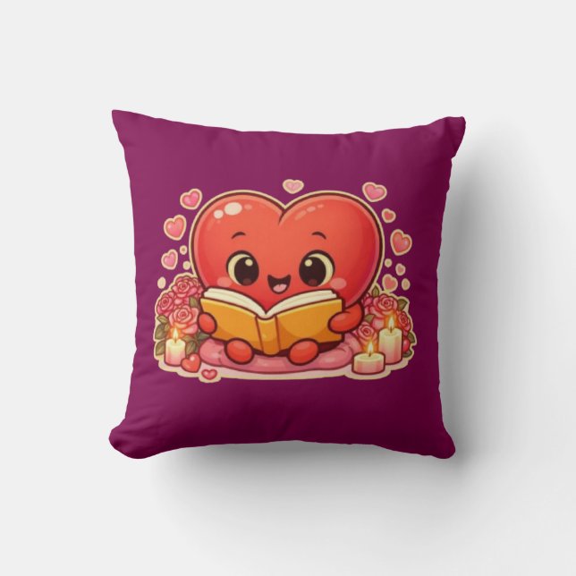Coussin Love Stories Begin Within the Heart (Recto)