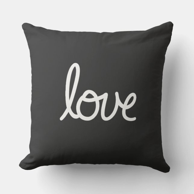 Coussin Love Typography (Recto)