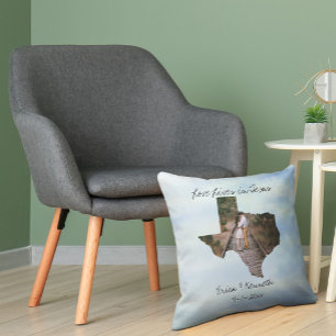 Coussin Love Vit Au Texas State Formé Photo Personnalisée