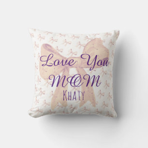 Coussin Love You Mom Unique Moderne Elegant Mothers Day