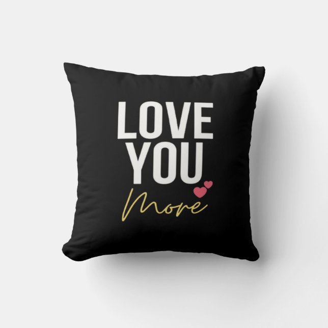 Coussin Love You More Elegant Style  (Recto)