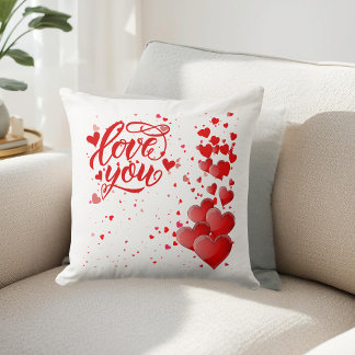 Coussin Love You Throw Pillow