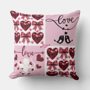 Coussin Lovebirds Forever Sweet Valentine's Day