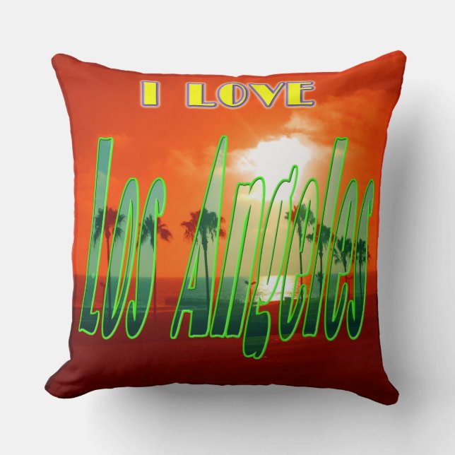 coussin "Lovely Los Angeles" (Recto)