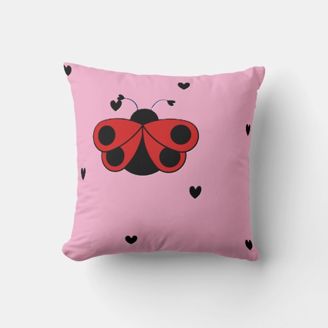 Coussin lovlee bug bicolore (Recto)