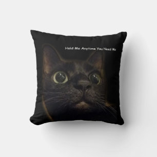 Coussin Lucky Black Cat Hug