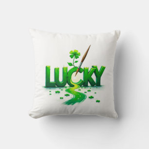 Coussin Lucky Clover Design pour la St. Patrick's Day