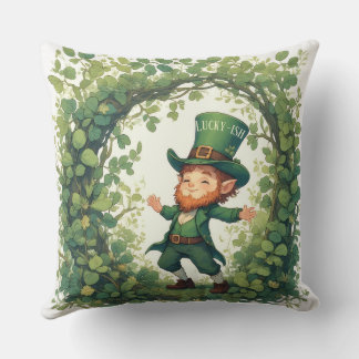 Coussin Lucky Forest Woodland Magical Leprechaun Nursery 