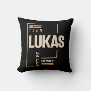 Coussin Lukas Nom personnalisé - Lukas amusant